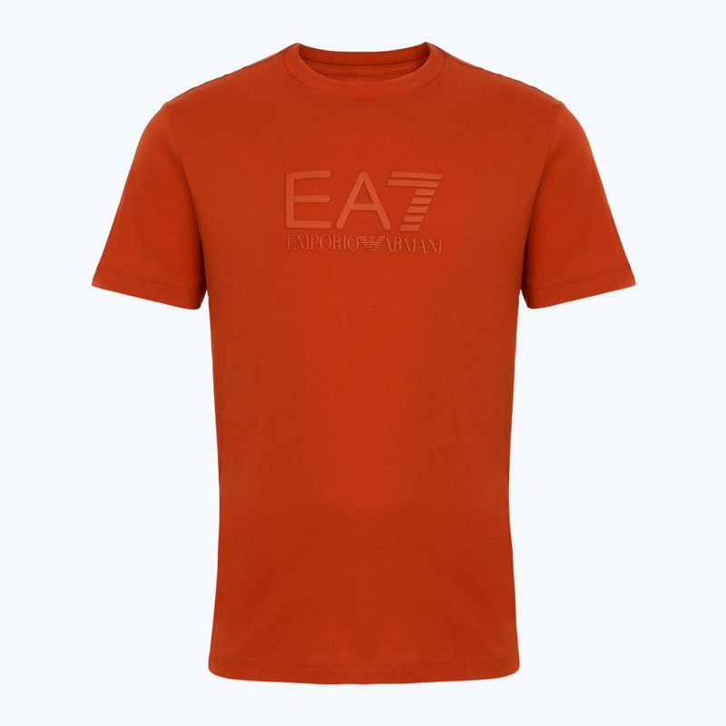 Herren EA7 Emporio Armani Sichtbarkeit Baumwolle Crew Rooibos-Tee-T-Shirt