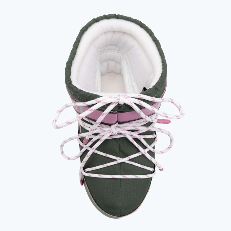 Moon Boot Icon Low Space Racing Damen Schneestiefel waldgrün/silber/rosa 5