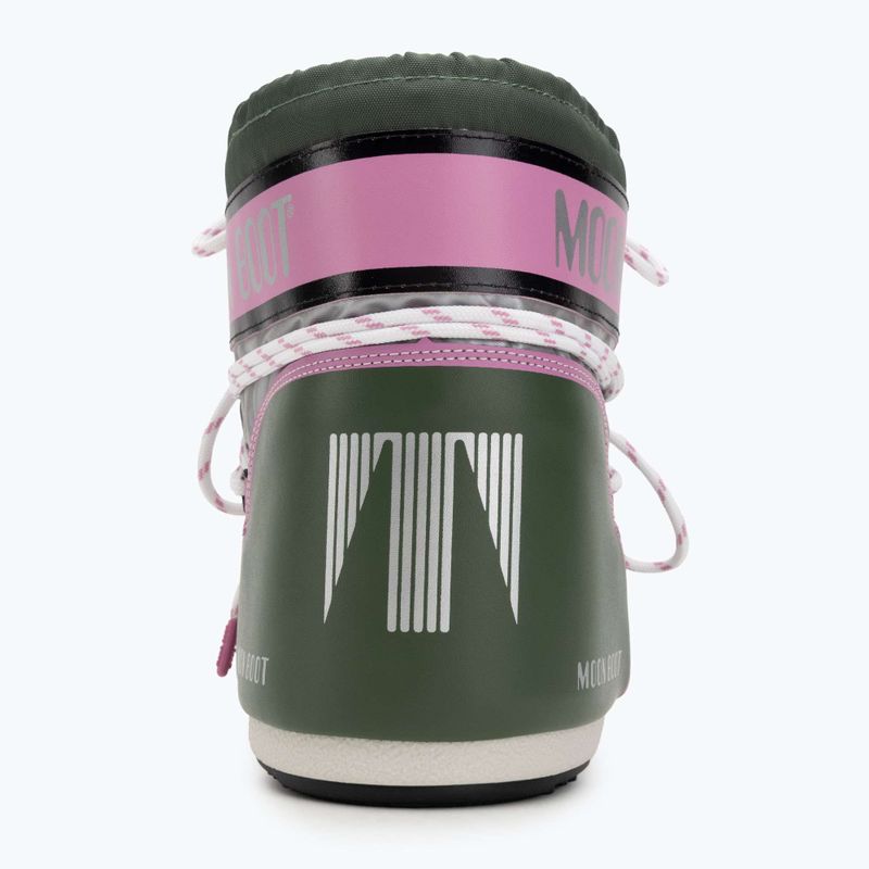 Moon Boot Icon Low Space Racing Damen Schneestiefel waldgrün/silber/rosa 6