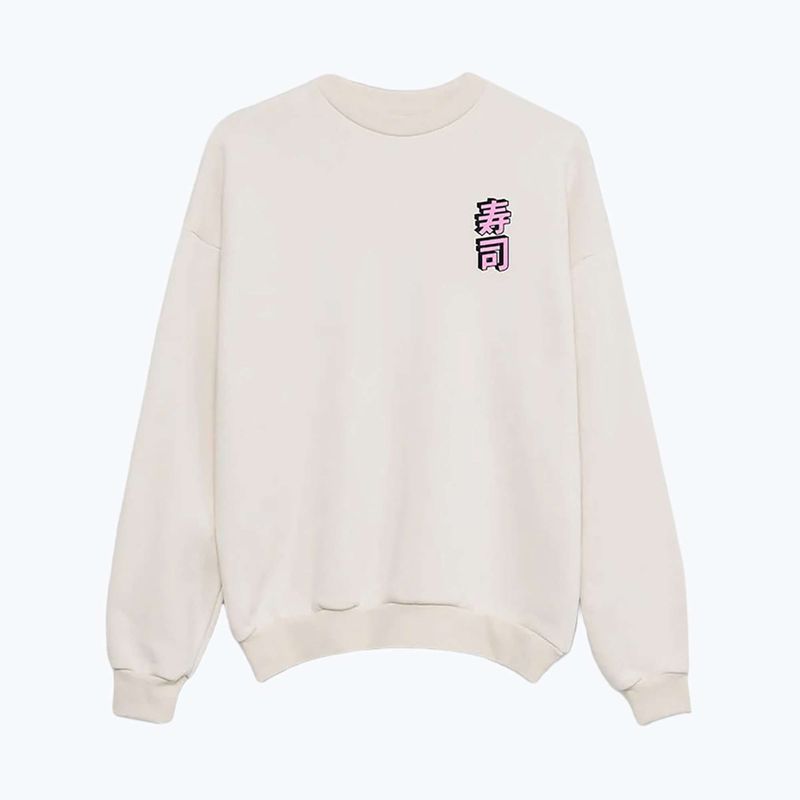Herren Kaotiko Bio-Sushi Time Sweatshirt elfenbein 3