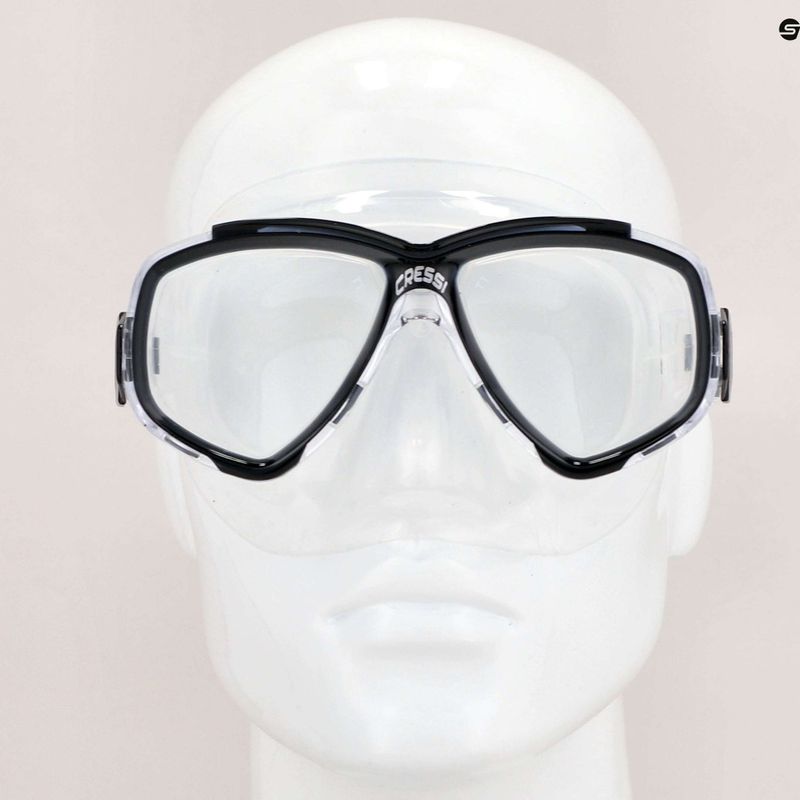 Tauchmaske Cressi Perla farblos-schwarz DN2795 3