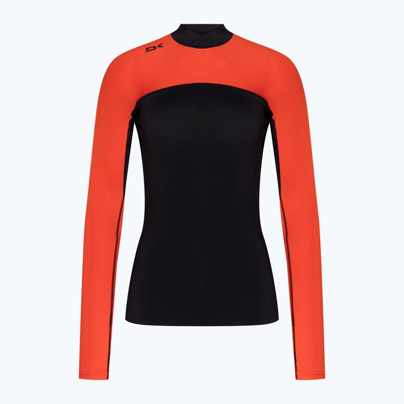 Dakine Frauen schwimmen Shirt Hd Snug Fit Rashguard schwarz und rot DKA651W0008 3