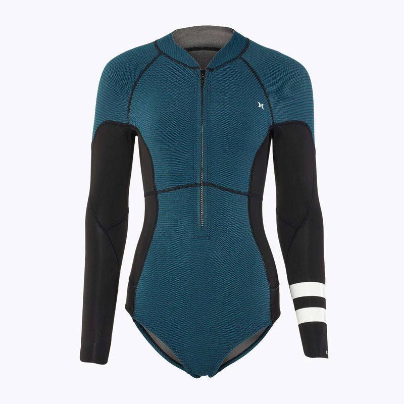 Hurley Advant Texture 2/2 mm Springsuit Damen Neoprenanzug schwarz/himmelblau