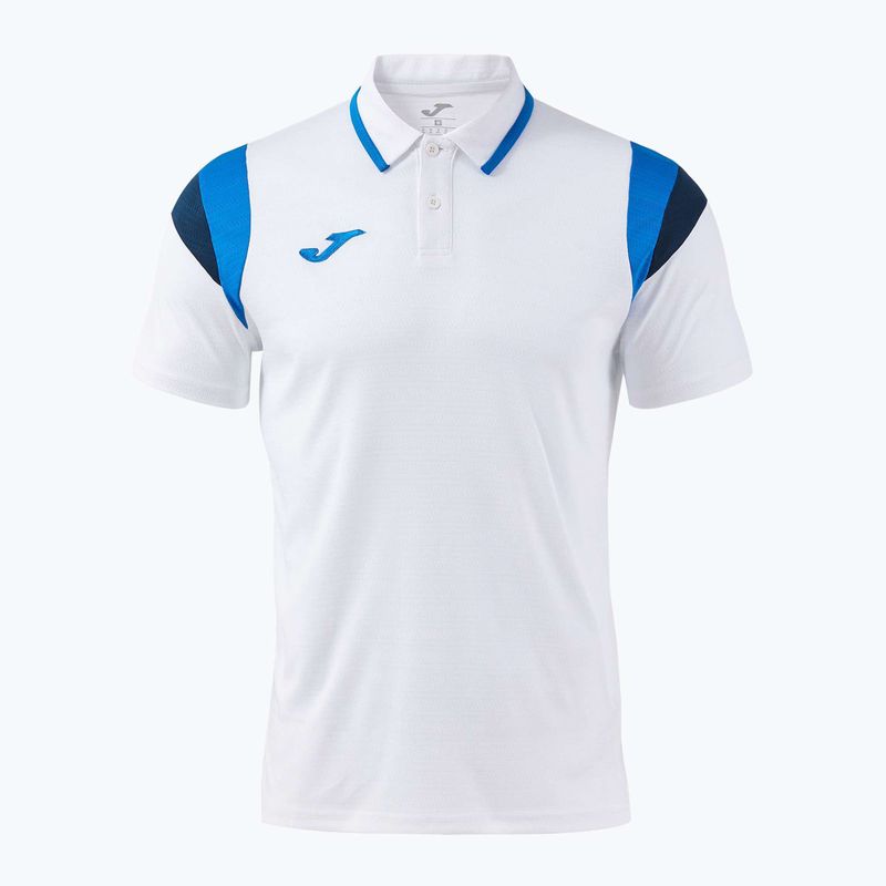 Herren-Tennisshirt Joma Terra Polo white/royal