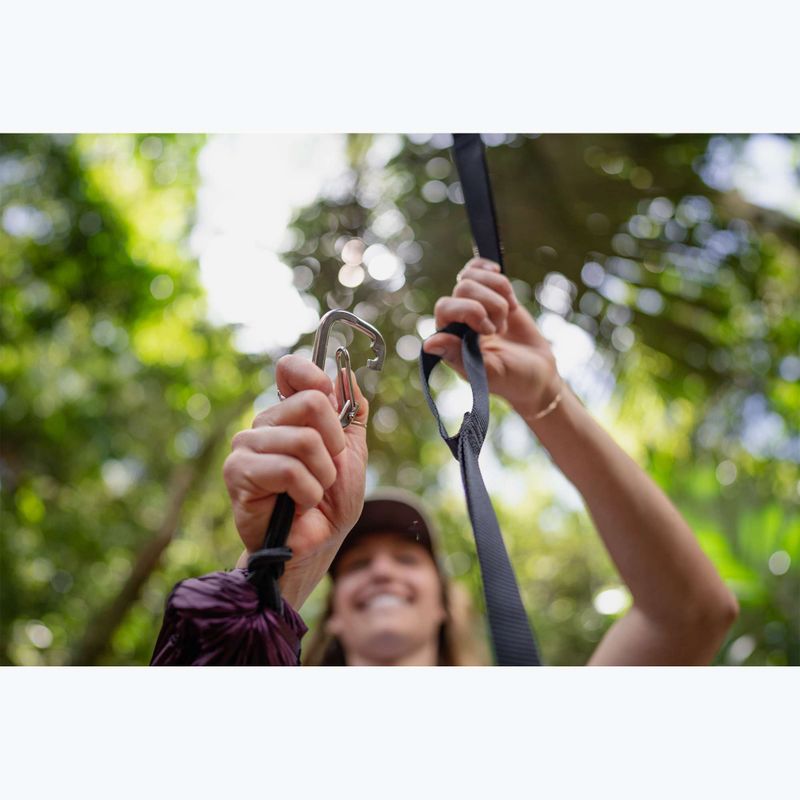 Trekking Outdoor Hängematte ENO Travel Nest + Straps Combo plum 16