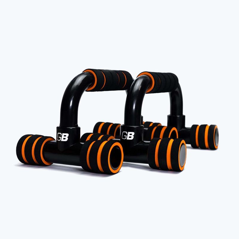 Liegestützgriffe GymBeam black/orange