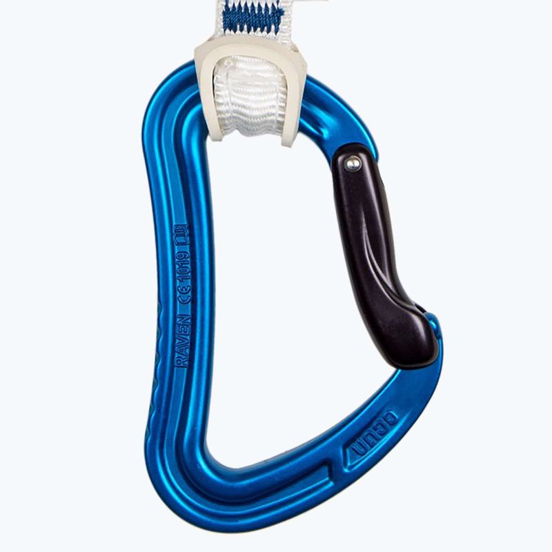 Ocun Raven QD Bio-Dyn-Ring Kletterexpress 10 cm 6 Stück blau. 3