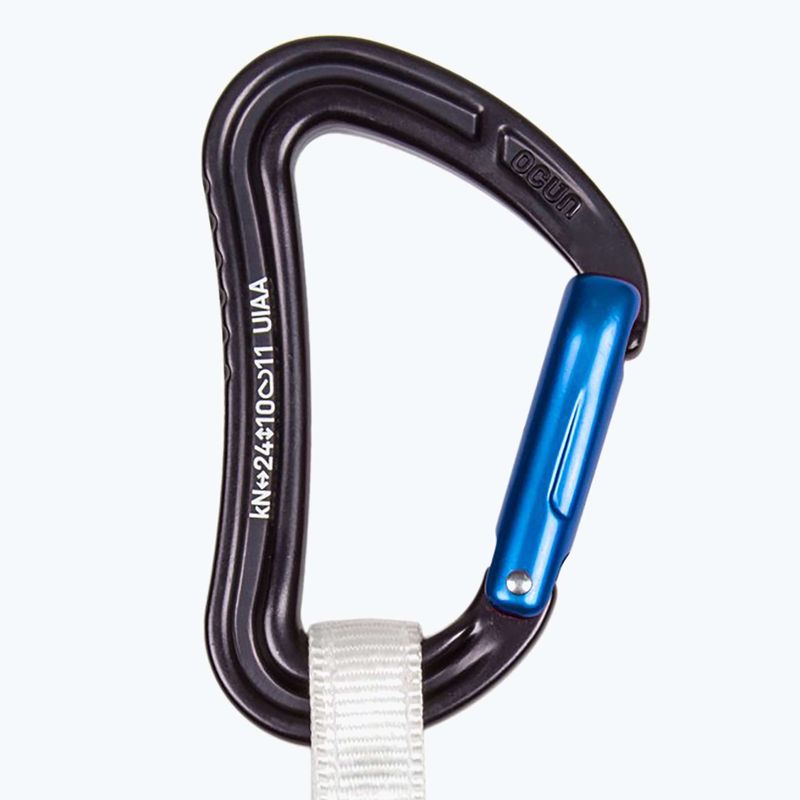 Ocun Raven QD Bio-Dyn-Ring Kletterexpress 10 cm 6 Stück blau. 4