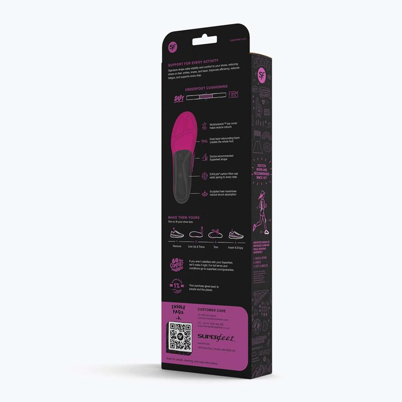 Einlegesohlen Superfeet Active Women's Support plum 9