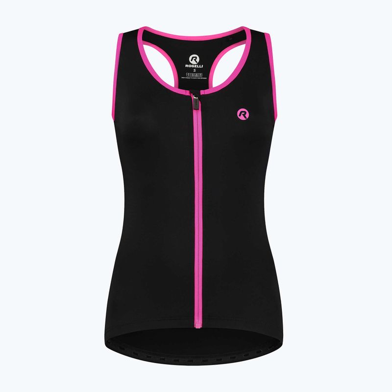 Damen Radfahren Trikot Rogelli Abbey Tank Top W schwarz / rosa 4