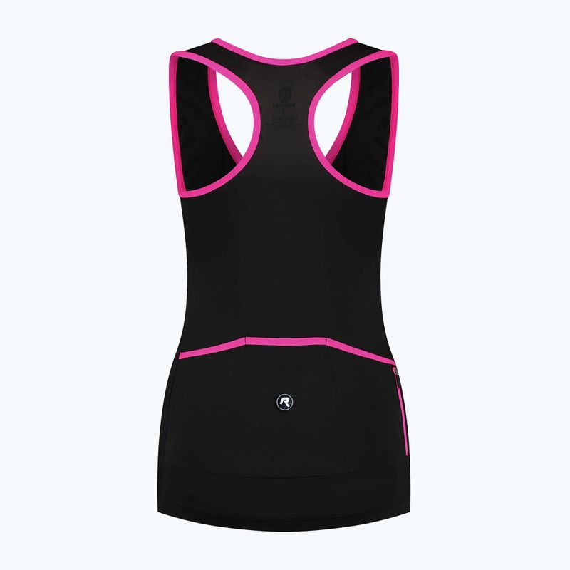Damen Radfahren Trikot Rogelli Abbey Tank Top W schwarz / rosa 5