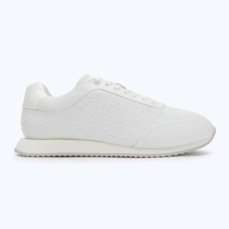 Calvin Klein Damen Schuhe HW0HW02574 Runner Lace Up Mono Pu Triple Bright White 2