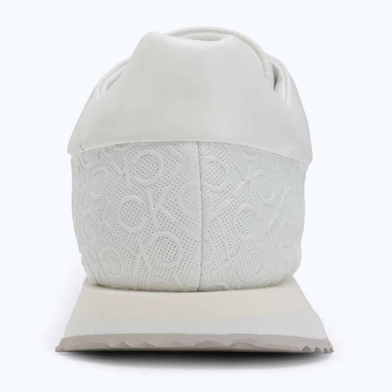 Calvin Klein Damen Schuhe HW0HW02574 Runner Lace Up Mono Pu Triple Bright White 6