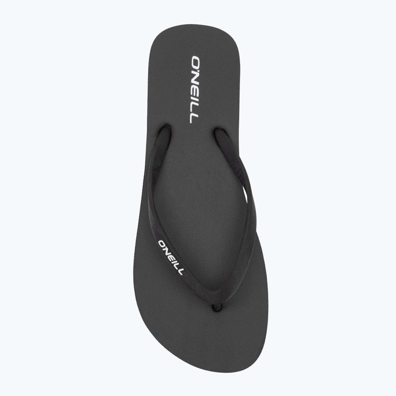 Women's O'Neill Profile Small Logo Flip Flops schwarz aus 5
