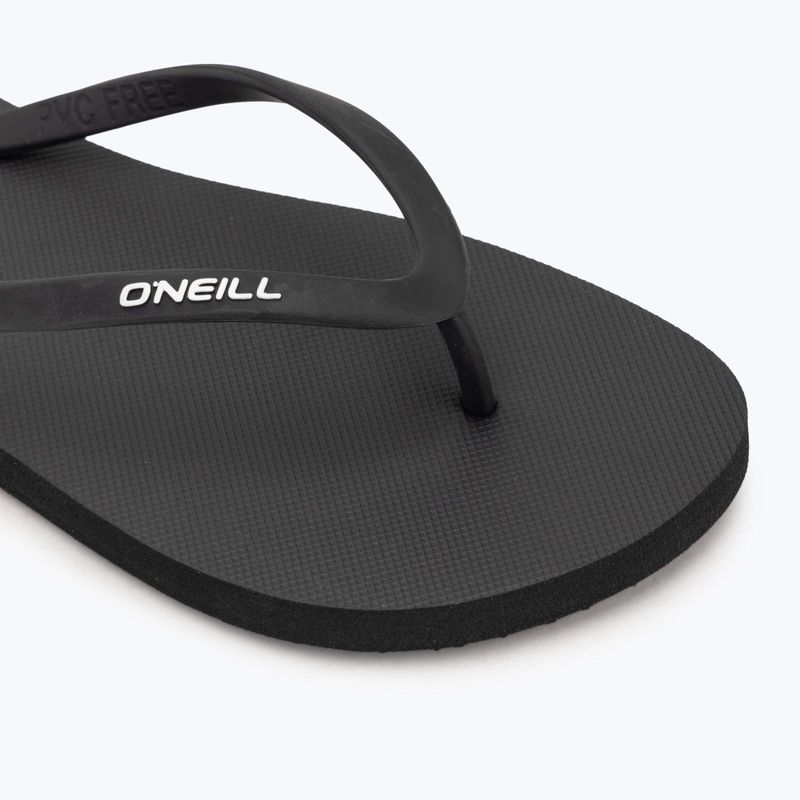 Women's O'Neill Profile Small Logo Flip Flops schwarz aus 7