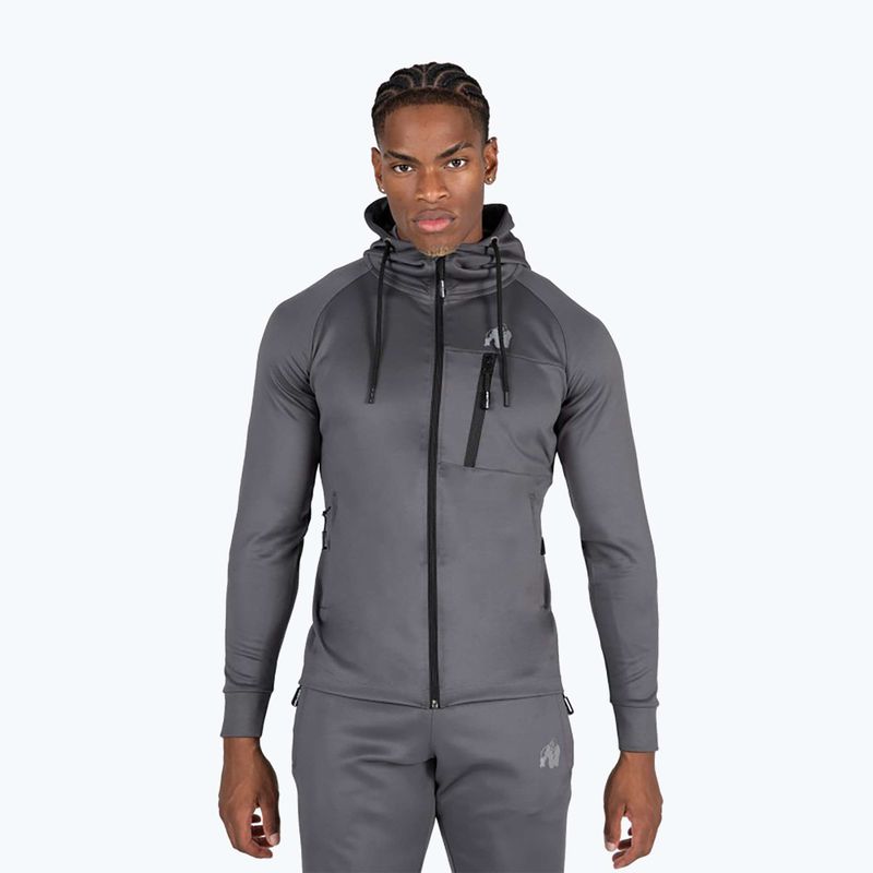 Training Sport Sweatshirt Hoodie Herren Gorilla Wear Scottsdale gray