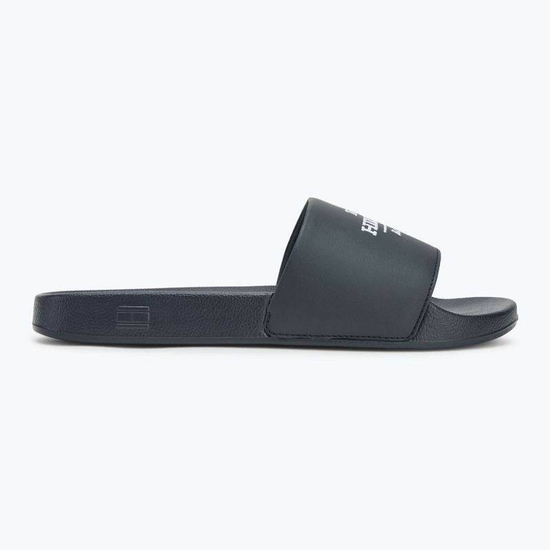 Badeschlappen Schlappen Herren Tommy Hilfiger Embroid 85 Pool Slide desert sky 2