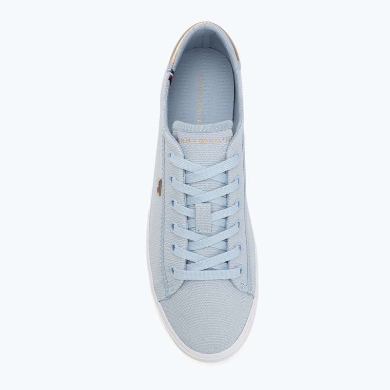Tommy Hilfiger Damen Turnschuhe Vulc Canvas Lace Up luftig blau 5