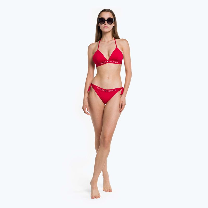 Tommy Hilfiger Side Tie Cheeky Badeanzug unten rot 5