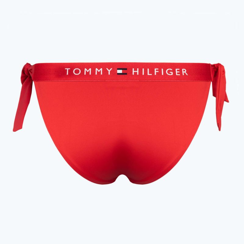 Tommy Hilfiger Side Tie Cheeky Badeanzug unten rot 2