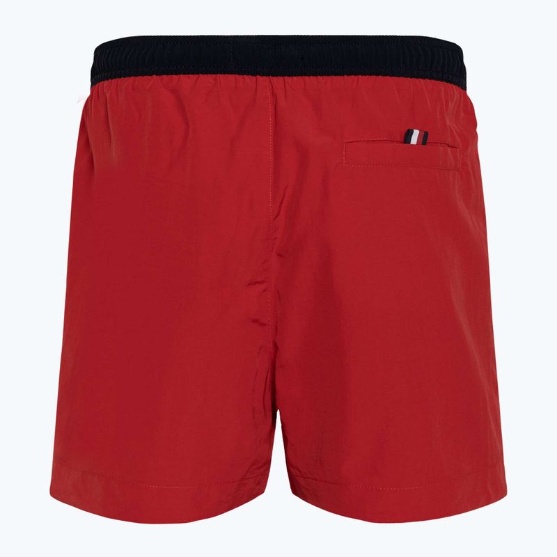 Herren Tommy Hilfiger Medium Drawstring primär rot swim shorts 2