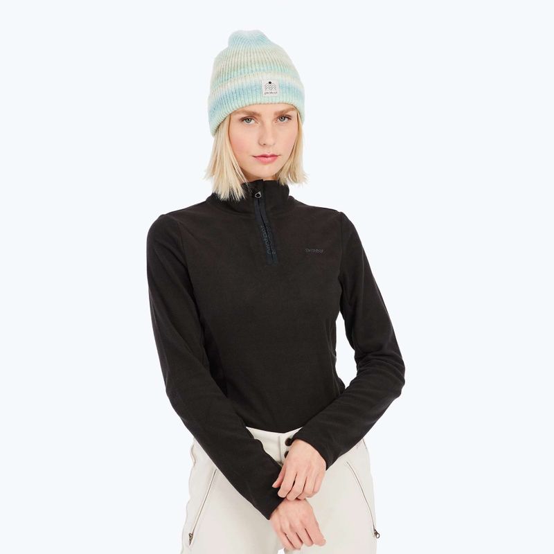 Damen-Sweatshirt Protest PRTRemutez 1/4 Zip Active true black