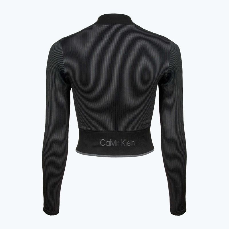 Hoodie Sweatshirt Damen Calvin Klein 00GWS4J406 Seamless black 2