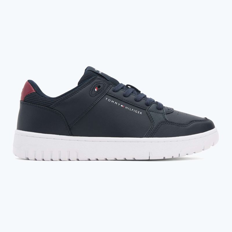 Herren Tommy Hilfiger Basket Core Lite Lth Mix Wüste Himmel Schuhe 2