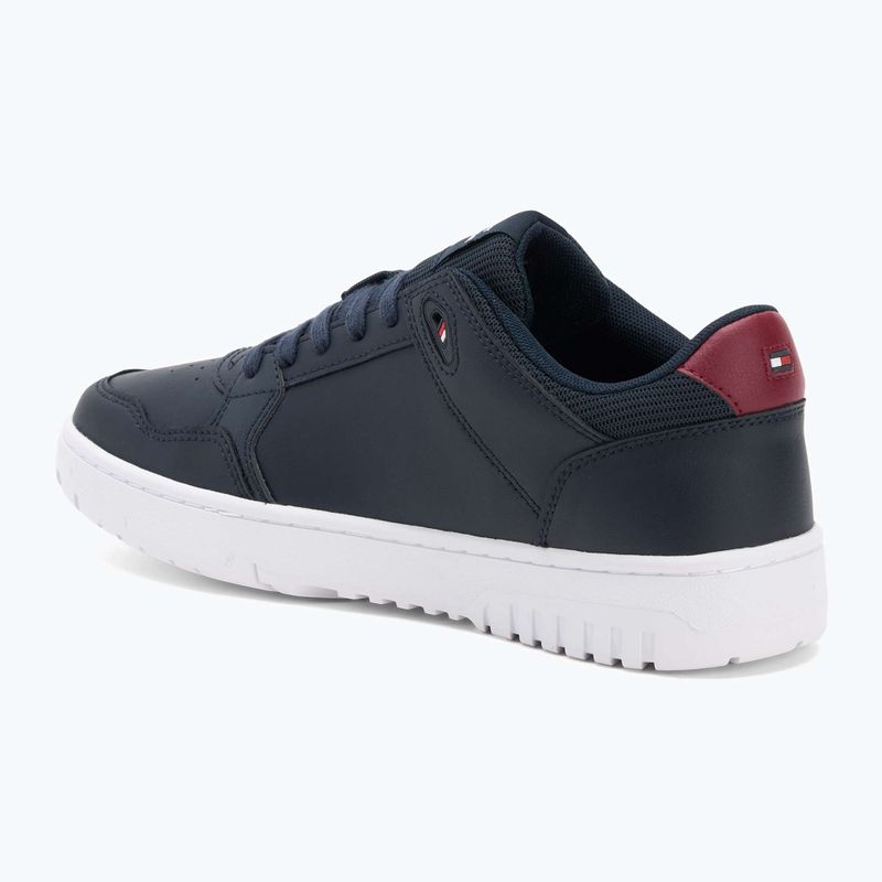 Herren Tommy Hilfiger Basket Core Lite Lth Mix Wüste Himmel Schuhe 3
