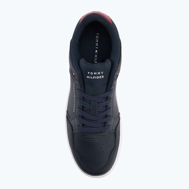 Herren Tommy Hilfiger Basket Core Lite Lth Mix Wüste Himmel Schuhe 5