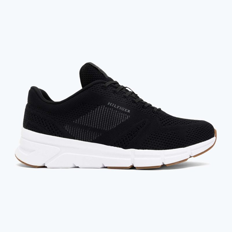 Herren Tommy Hilfiger Comfort Run Knit schwarz Schuhe 2