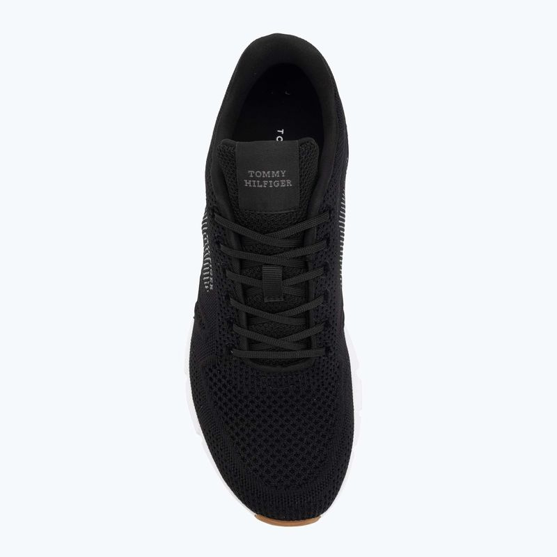 Herren Tommy Hilfiger Comfort Run Knit schwarz Schuhe 5