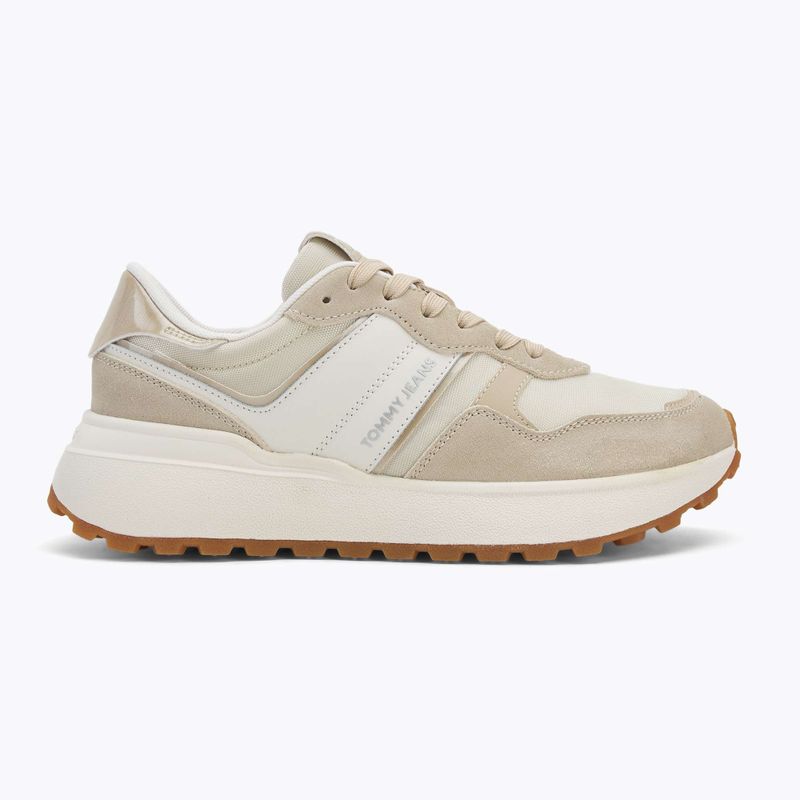 Tommy Jeans Damen Cleated Runner weiß Ton Schuhe 2
