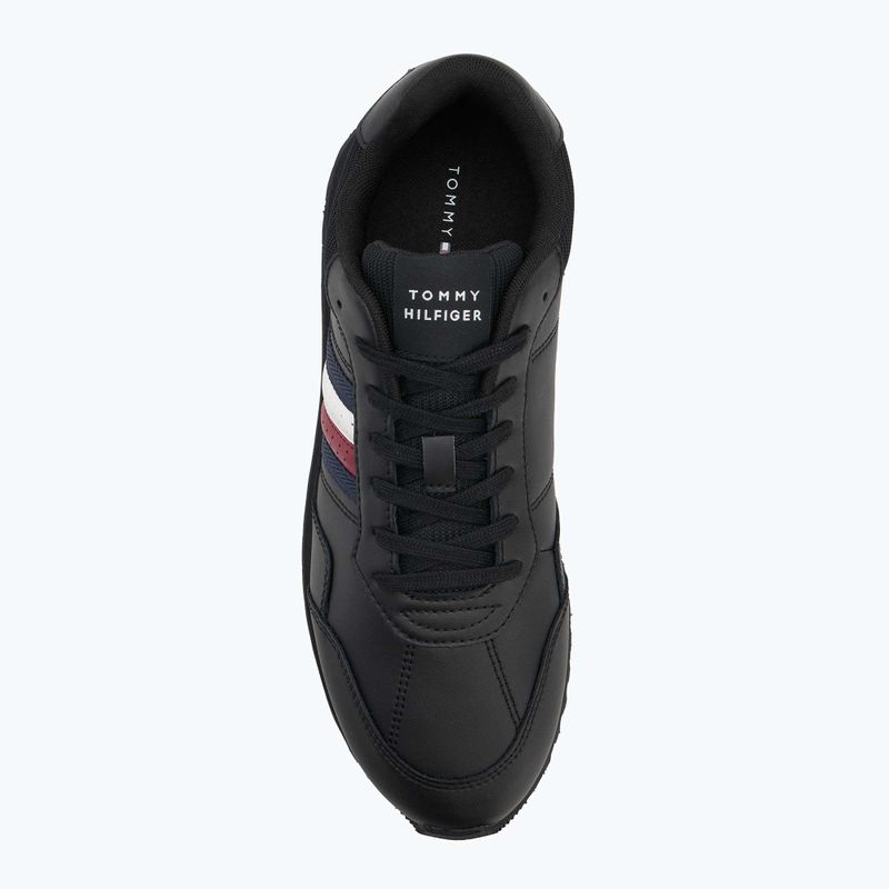 Herren Schuhe Tommy Hilfiger New Runner Eva Lth Stripes schwarz 5