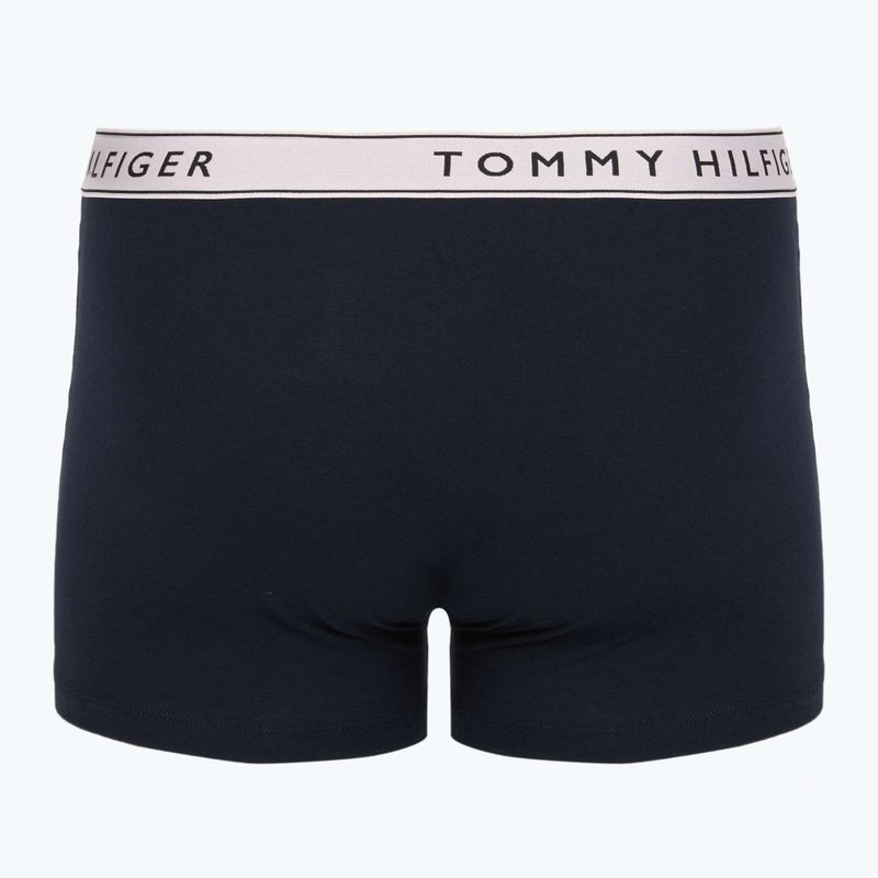 Boxershorts Tommy Hilfiger Trunk WB 3 Paar purple pink/antique silverer/aegean sea 2