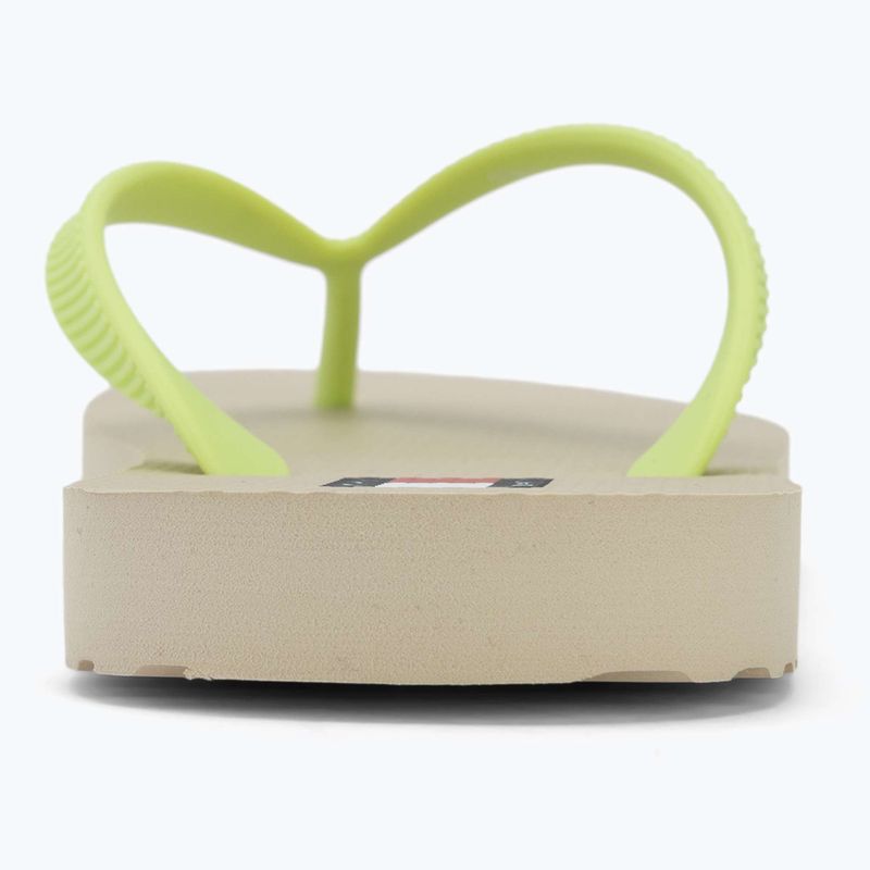 Damen Zehentrenner Tommy Jeans Logo Summer white clay/lime essence 6
