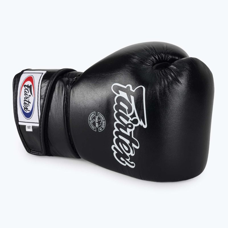 Fairtex Stylish Angular Sparring Boxhandschuhe - Locked Thumb schwarz 5