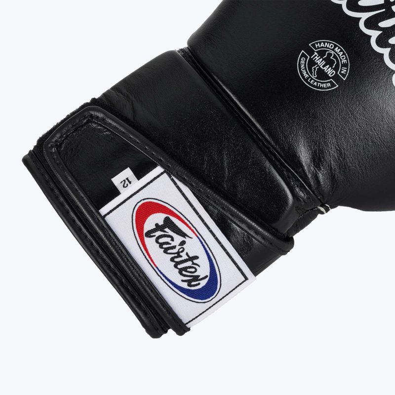 Fairtex Stylish Angular Sparring Boxhandschuhe - Locked Thumb schwarz 6