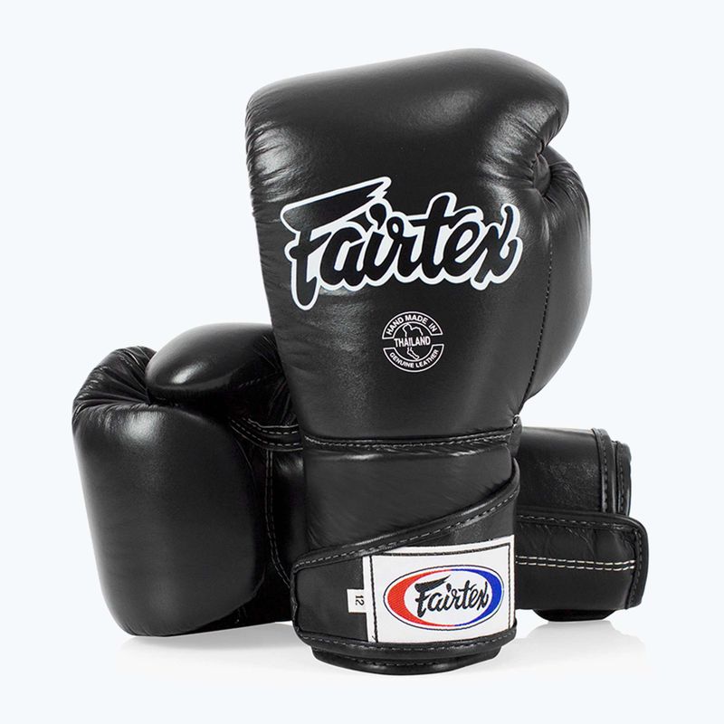 Fairtex Stylish Angular Sparring Boxhandschuhe - Locked Thumb schwarz 11