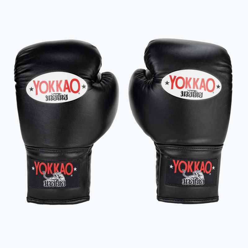 YOKKAO Matrix Lace Up Herren Boxhandschuhe schwarz 2