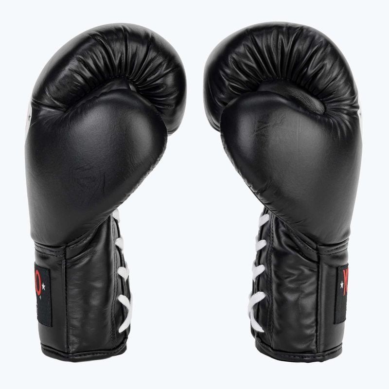 YOKKAO Matrix Lace Up Herren Boxhandschuhe schwarz 4