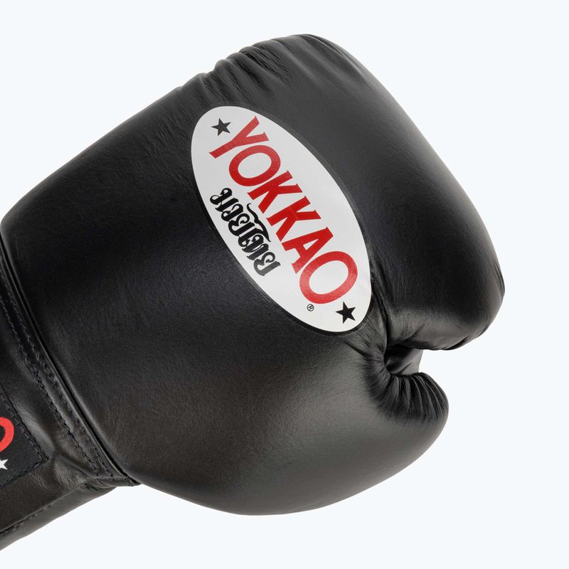 YOKKAO Matrix Lace Up Herren Boxhandschuhe schwarz 5