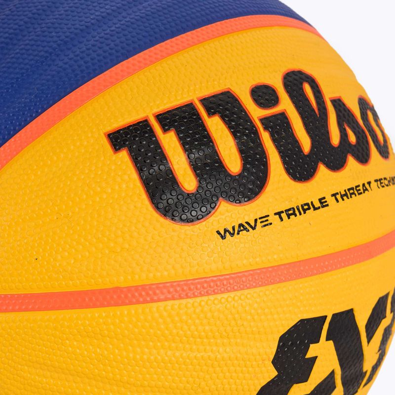 Wilson Fiba 3x3 Replica RBR Basketball blau/gelb Größe 6 3