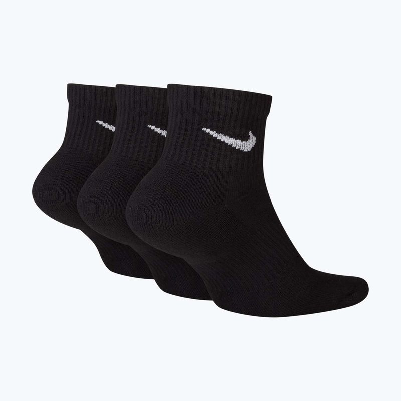 Nike Everyday Plus Cushioned Ankle Socken 3er-Pack black/white 2