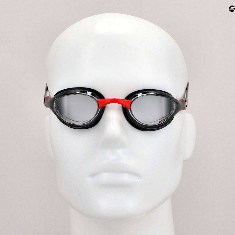 ZONE3 Volare Streamline Rennschwimmbrille schwarz/rot 9