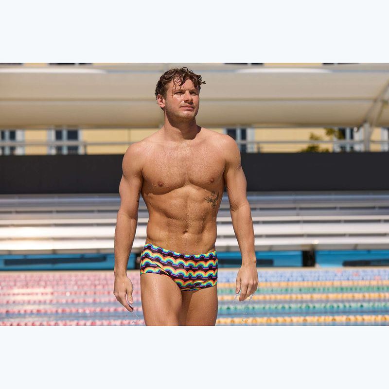 Badeshorts Herren Funky Trunks Sidewinder Trunks rainbowie 7
