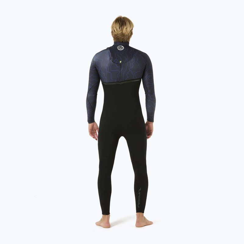 Men's Rip Curl E-Bomb 3/2 mm Zip Free Sub wild berry Swim Foam 2
