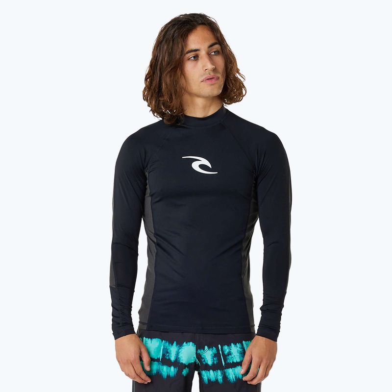 Schwimm Longsleeve Herren Rip Curl Waves Upf Perf L/S black