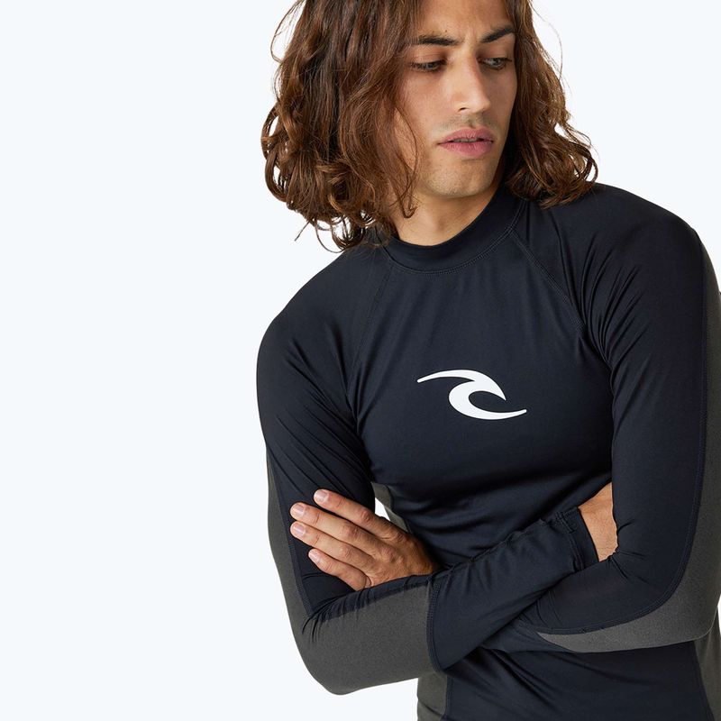Schwimm Longsleeve Herren Rip Curl Waves Upf Perf L/S black 5
