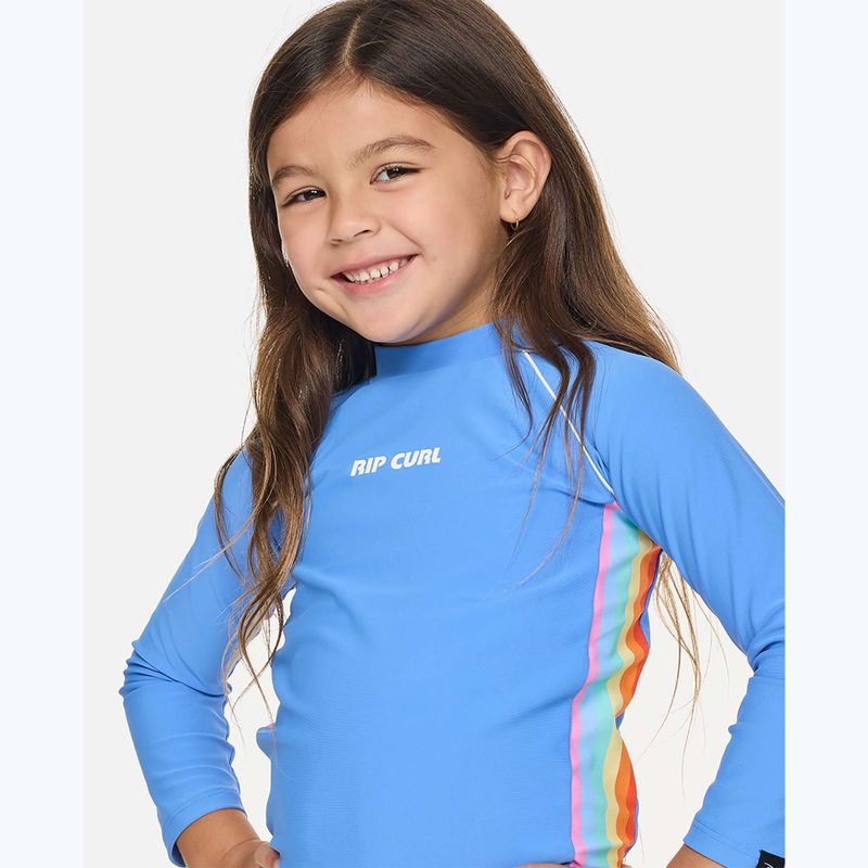 Kinder-Schwimmshirt Rip Curl Sunshine Revival Rashie cornflower blue 9